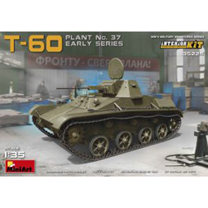 Miniart 1/35 Model Soviet Light Tank T-60 - Plant Nr. 37 (early) Interior Kit